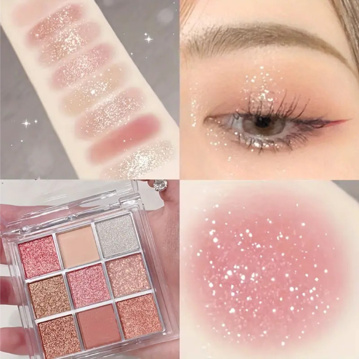 Палетка теней из 9 цветов K'APEINE, 01 Pink Sunset