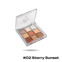 Палетка тіней з 9 кольорів K'APEINE, 02 Starry Sunset