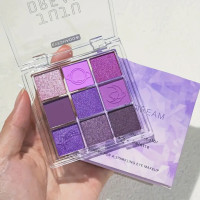 Тіні для повік Juju dream Purple streamer 9 відтінків, матові та шимерні текстури, Фіолетові