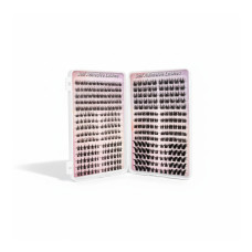 Самоклейні накладні вії-пучки Self Adhesive Lashes, 360 шт, 30D вигину, пучкові вії, чорні