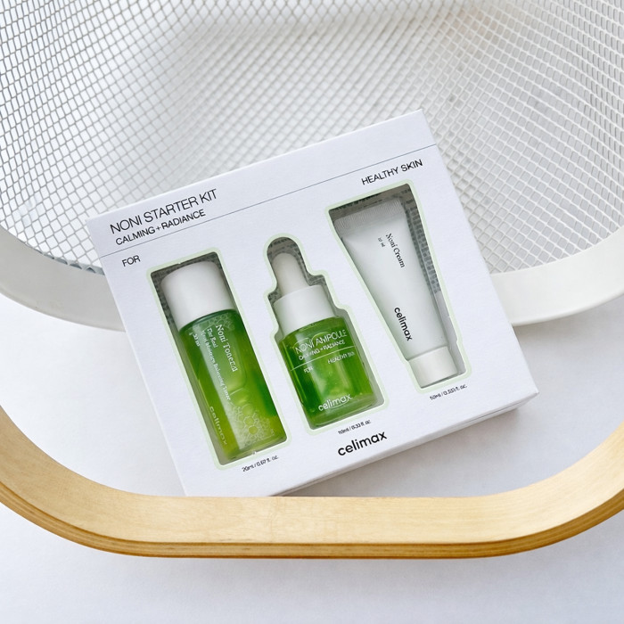 Набор для лица CELIMAX The Real Noni Starter Kit (тонер, сыворотка, крем)