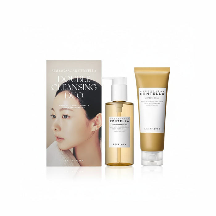 Набор для очищения лица SKIN1004 Madagascar Centella Double Cleansing Duo (гидрофильное масло 200 мл + пенка для умывания 125 мл)