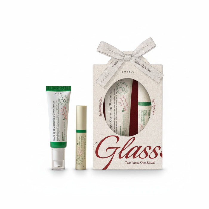 Набор для сияния и увлажнения кожи Axis-Y Glass Skin Duo Set (Glow Serum 50 мл + Eye Serum 10 мл)
