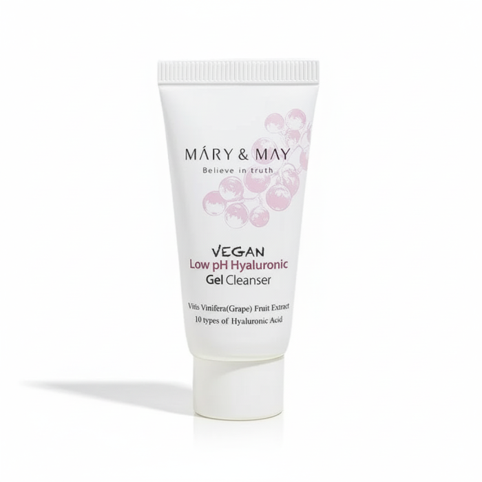 Гель для умывания Mary&May Vegan Low pH Hyaluronic Gel to Foam Cleanser миниатюра 30 мл