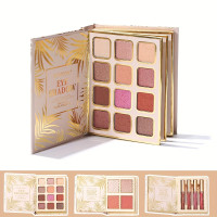 Набір косметики Romcom Mini Face Makeup Palette палетка книга тіні, рум'яна, хайлайтер та помади