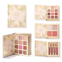 Набір косметики Romcom Mini Face Makeup Palette палетка книга тіні, рум'яна, хайлайтер та помади