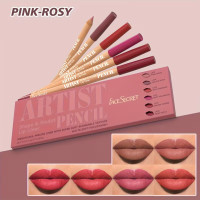 Набор матовых карандашей для губ Face Secret, оттенок Pink rosy