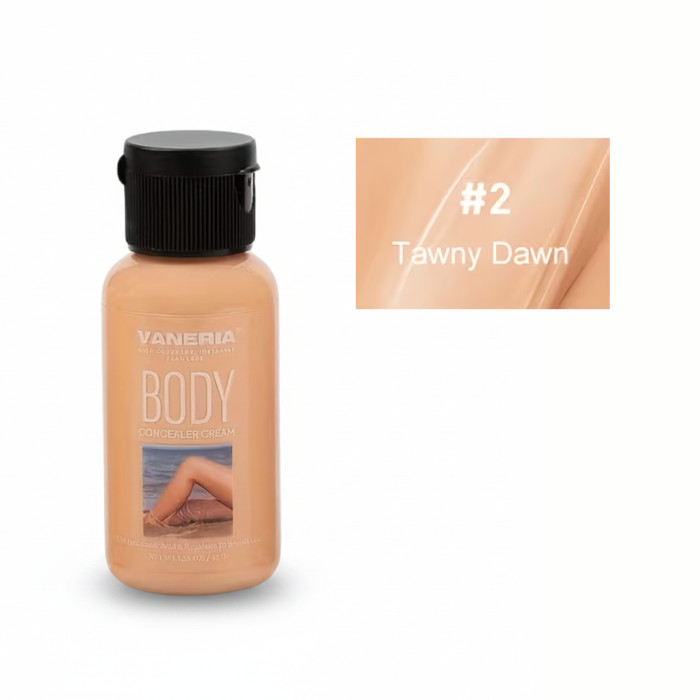 Консилер для тіла та ніг Vaneria Body Concealer Cream 45 г, Тон 2 Tawny Dawn