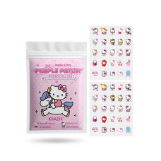 Патчі від прищів та акне гідроколоїдні Khaziz Hello Kitty фігурні, Різнокольорові, 50 шт