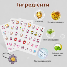 Патчі від прищів та акне гідроколоїдні Khaziz Hello Kitty фігурні, Різнокольорові, 50 шт