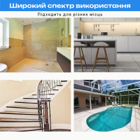 Стрічки протиковзні самоклеючі для ванної кімнати, душу, сходів Прозорі 12 шт