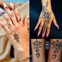 Хна для временного тату EYIR Temporary Tattoo, цвет Черный, 15 мл